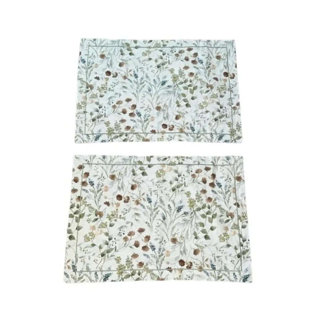 NEW Ethan Allen Country Floral Print Queen Duvet Cover & 2 Standard Shams Set‎